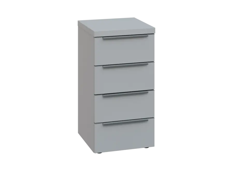 SIN 2 - 44Z kancelářská skříň, 4-zásuvková, 770x400x400, šedá